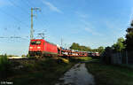 185 284-7 mit einem Autotransportzug in Nürnberg Hohe Marta.