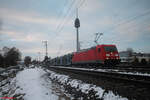 185 271-4 mit einem Autotransportzug in Nürnberg Hohe Marta.