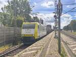 BR 185 541-0 von Captrain mit Kesselzug durch HH-Bergedorf -> Bchen.