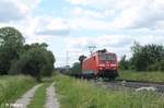 189 057-3 zieht bei Postbauer-Heng ein leeren Containerzug aus 2 achser. 03.07.20