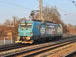 DB BR 193 368 (Strong Cargo) als Lz Richtung Magdeburg Hbf durch Magdeburg-Neustadt   Aufgenommen : 8.März 2025