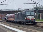 193 852 von MRCE (Beacon Rail) mit Fussballsonderzug in Hamburg Harburg am 8.April 2023