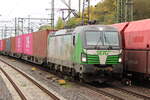 BR 6193 831-5 ( Christian Doppler ) von SETG mit Containern bei der durchfahrt HH-Harburg Richtung Hafen.