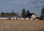 Der ehemaliger Altenburger Bahnhof mit einer 147.5 im Bild.