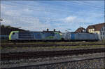 Re 485 020 und Re 186 107 von Railpool auf dem Weg zur Arbeit.