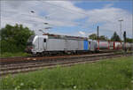 Railpool-Vectron 193 167 in Weinheim. Juli 2024.