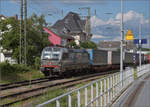 193 107 'Bodensee' von Railpool im SBBCI-Design in Rastatt. Mai 2024.