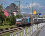 193 107 'Bodensee' von Railpool im SBBCI-Design in Rastatt. Mai 2024.