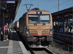 Durchfahrt von TXL/Mercitalia 7193 303 in Donauwörth.