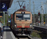 Durchfahrt von TXL/Mercitalia 7193 303 in Donauwörth.
