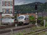 ICE 3 - 403 056 auf der Rhein-Neckar-Bahn. Weinheim, Juli 2024.