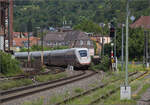 '412 079', ICE 4 Triebzug 9479 auf der Rhein-Neckar-Bahn. Weinheim, Juli 2024.