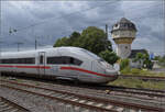 '412 079', ICE 4 Triebzug 9479 auf der Rhein-Neckar-Bahn. Weinheim, Juli 2024.