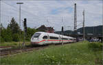 '412 026' ICE 4 Triebzug 9026 auf der Rhein-Neckar-Bahn. Weinheim, Juli 2024.