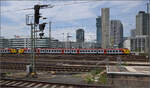 1440 254 und 1440 149 der HLB machen sich auf den Weg über die Main-Weser-Bahn. Frankfurt, Juli 2024.