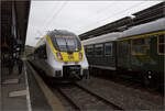 3443 214 steht bereit zur Fahrt nach Stuttgart Hbf. Rottweil, Oktober 2026.