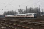 Ein Leerer InterCity in Leipzig Schnefeld.