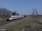 411 083-9  Oberursel(Taunus) als ICE 1503 Dresden/Leipzig - Mnchen bei Rohrbach.