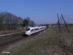 Nachschuss von 403 034-2  Offenbach  als ICE 880 nach Hamburg bei Rohrbach.