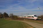 403 031-8 „Westerland/Sylt“ als ICE 787 Hamburg – Mnchen bei Fahlenbach.