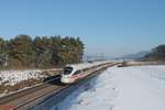 411 080  Darmstadt  als ICE 91 Hamburg - Wien bei Darshofen.