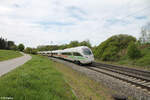 411 053-2 Illmenau  als ICE 93  Berolina  Berlin - Wien bei Pölling. 28.04.24