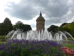 (183'788) - Springbrunnen und der Wasserturm am 21.