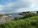 (254'494) - Hafen und Zoll am Peenestrom am 31. August 2023 in Karnin