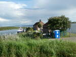 (254'497) - Hafen und Zoll am Peenestrom am 31. August 2023 in Karnin