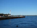 (254'699) - Der Hafen von Stralsund am 2. September 2023