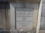 (182'883) - Tafel fr die Grundsteinlegung zum Wiederaufbau der Semper-Oper am 8.