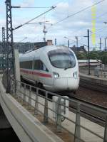 ICE-TD 605 016 nach Dnemark am 13.September 2008 bei der Einfahrt in den Berliner Hbf.