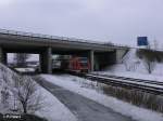 612 074-5 fhrt mit RE32733 Mnchen HBF in Buchloe ein.