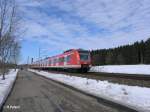 423 219-5 verlsst Geltendorf mit der S7853 S8 Mnchen Flughafen.