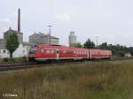 612 991-0 zieht als RE 3457 Dresden durch Wunsiedel-Holenbrunn.