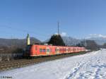 425 143 auf dem Rckweg nach Rosenheim bei Niederaudorf.