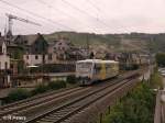 VT002 durchfhrt Oberwesel mit einer RB nach Mainz.