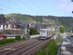 Nachschuss von VT013 auf dem weg nach Koblenz in Oberwesel.