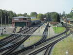 Schmalspurbahnhof Putbus am 20.August 2024.