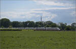 Der erste ICE 4: '412 001' - Tz 9001 bei Niederschopfheim.