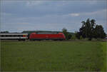 101 069 mit einem EC nordwärts bei Niederschopfheim.