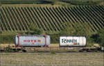 Der Wagen 33 85 4506 310-3 RIV CH-HUPAC Sdgnss im Zugverband mit Re 482 004.