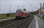 Steuerwagen von 146 238 in Welschingen. Juli 2025.
