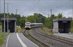 RABe 521 201 'Konstanz' und RABe 521 204 in Welschingen. Juli 2025.