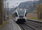 RABe 526 753 auf dem Weg nach Schaffhausen. Bietingen, Februar 2025.