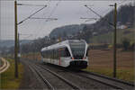 RABe 526 753 auf dem Weg nach Schaffhausen. Bietingen, Februar 2025.