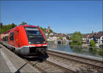 641 031 und 641 013 in Laufenburg (Baden). April 2026.