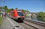 641 018 und 641 039 in Laufenburg (Baden). April 2026.