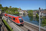 641 010 und 641 039 (im Bild) in Laufenburg (Baden). April 2026.