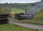 museum-12-737-weizen-fuetzen-zollhaus-blumberg-sauschwaenzlebahn-9/845956/saisonstart-bei-der-sauschwaenzlesbahn-50-2988 Saisonstart bei der Sauschwänzlesbahn. 

50 2988 im Bahnhof Fützen. April 2024.